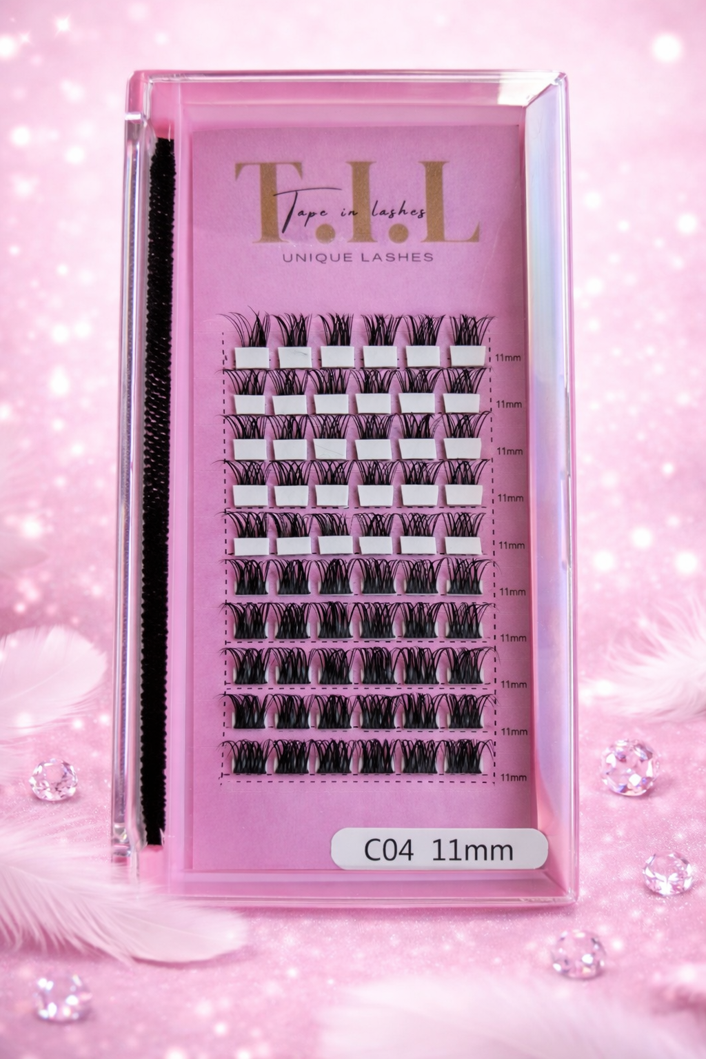 C04 D  tape in lashes